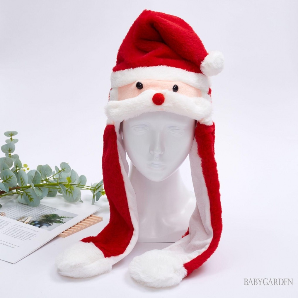 / / -Giáng Sinh Di Chuyển Mũ Tai Ông Già Noel Dễ Thương Nai Sừng Tấm Sang Trọng Mềm Mại Mùa Đông Mũ Ấm Áp Cho Nữ Bé Gái