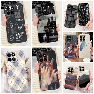 Dành Cho Honor X7c 200 Vỏ Thông Minh 2024 Thiết Kế Mới Sơn Thẩm Mỹ Bảo Vệ Camera Vỏ Silicon Mềm Cho Honor Play 60 Plus