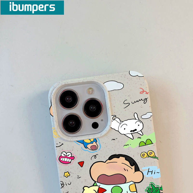 ibumpers Ốp Lưng iPhone Dễ Thương Hài Hước Shin Chan Họa Tiết Ốp Điện Thoại Dày Dặn Silicon Mềm Chống Sốc Chống Bẩn Cho Iphone 16 15 14 12 13 11 Pro Max IP 7 8 Plus X XS XR