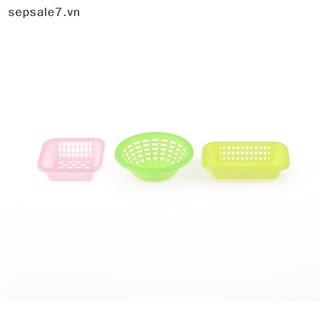 [-d] 10 Cái 1: 12 Nhà búp bê Giỏ đựng đồ thu nhỏ Giặt rau quả Giỏ đựng thức ăn trái cây Trang trí nhà bếp Phụ kiện nhà búp bê {vn}