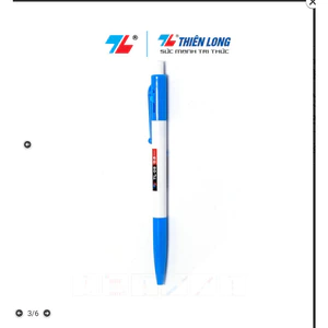 Bút bi bấm Thiên Long TL08 TL-08 xanh/ đỏ/ đen.