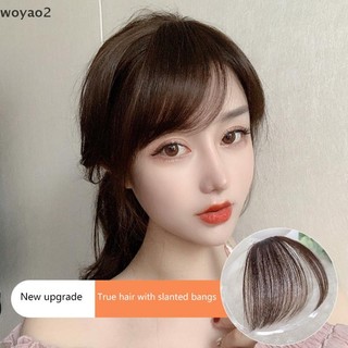 [woyao2] Tổng Hợp Slanted Air Bangs Tóc Giả Nổ Tự Nhiên Vô Hình Tóc Nối Dài Cho Bé Gái Tạo Kiểu Phụ Kiện Boutique