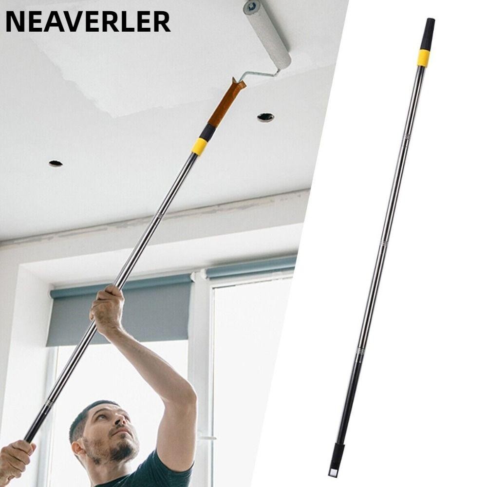 Gậy mở rộng NEAVERLER, Cực nối dài con lăn bằng thép không gỉ có thể tháo rời, Dụng cụ làm sạch đa chức năng có thể thu vào tiện lợi Cực mở rộng sơn