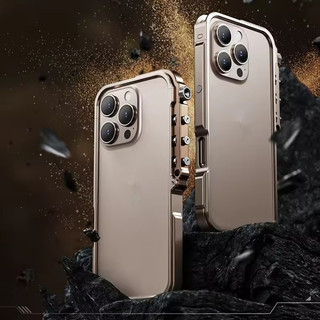 [Jlk] Ốp Khung Kim Loại Cho iphone 16 15 Pro Max Cơ Khí Hợp Kim Nhôm Chống Sốc Vỏ Bảo Vệ Cho iphone 16promax Ốp Lưng
