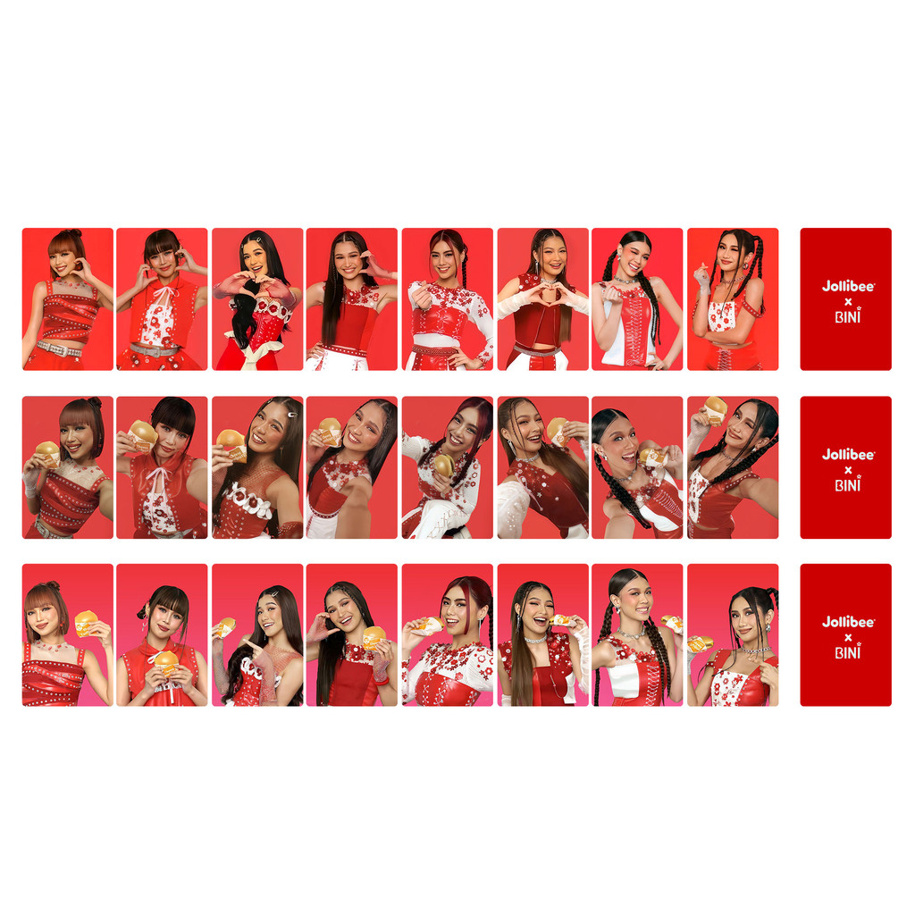 8-10 chiếc BINI Jollibee hamburger Photocard Tôi cảm thấy tốt PANTROPIKO CHERRY TRÊN Lomo Cards Aiah Colet Maloi Gwen Stcey Mikha Jhoanna Sheena Bưu thiếp YM