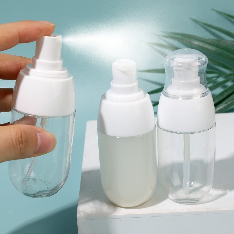 [Đặc sắc] Bình xịt Press - Bình rỗng PET - Bình đóng chai phụ kem dưỡng da - Hộp đựng chất lỏng - Có thể tái sử dụng, nạp lại, kín - Hộp đựng mực cồn - Phụ kiện du lịch