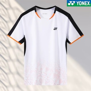 Áo sơ mi cầu lông YONEX mới dành cho nam và nữ, tay ngắn thấm mồ hôi và hấp thụ độ ẩm, chạy bộ ngoài trời là hàng đầu thể thao