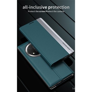 Trường hợp đối với Honor X7 x7b X8 5g x8b x9a x9b X9C X30 X50 X60 Pro X90 sang trọng mờ da lật mạ cửa sổ điện thoại phía trước Bìa