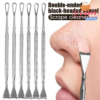 [Đến 3-5 ngày] 1 / 3 / 5 CÁI Dụng cụ làm sạch lỗ chân lông - Kim xỏ ngón mũi bằng thép không gỉ hai đầu - Kim loại loại bỏ mụn đầu đen mụn - Dụng cụ làm sạch sâu - Dụng cụ chăm sóc da mặt