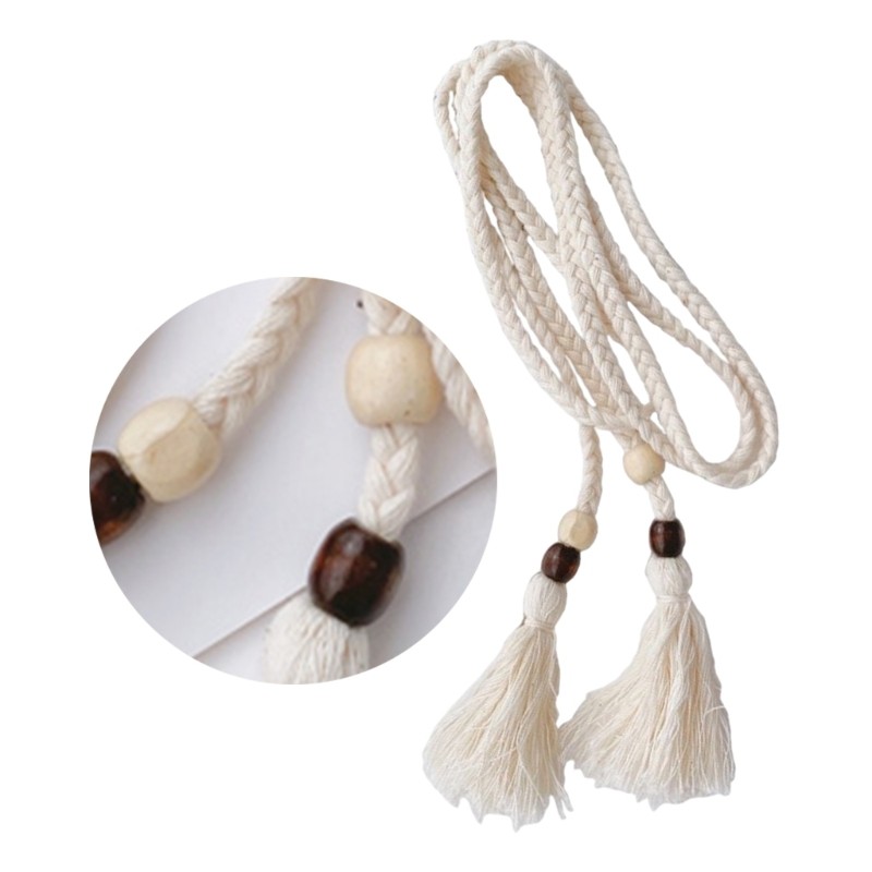 DASBSUG Thắt lưng bện đa năng Thắt lưng Dây Cotton cho nữ Nhiều dịp và trang phục