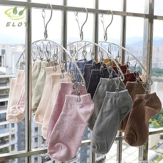 [ELOY] 6-20 Miếng Móc Treo Sấy Quần Áo Bằng Thép Không Gỉ Chống Gió Giá Treo Quần Áo Kẹp Tất Giặt Airer Móc Treo Tất VN