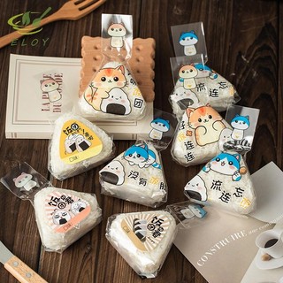 [MAO] 50 / 100 Chiếc Gạo Tam Giác Nhật Bản Túi Đóng Gói Dùng Một Lần Nori Onigiri Túi Sushi Làm Sushi Khuôn Phụ Kiện Bento VN