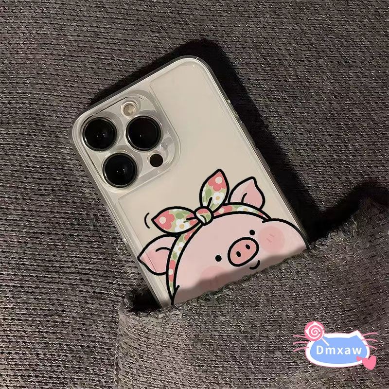 Cặp Đôi Dễ Thương Lợn Ốp Lưng Điện Thoại Redmi Note 15 14 Pro Plus R70 R70M 15R 1515A 15C A7 A5 Turbo 5 Max 4 Pro K90 Pro Max K70 Ultra 5G 4G Vỏ Hoạt Hình Vui Nhộn Trong Suốt Chống Rơi