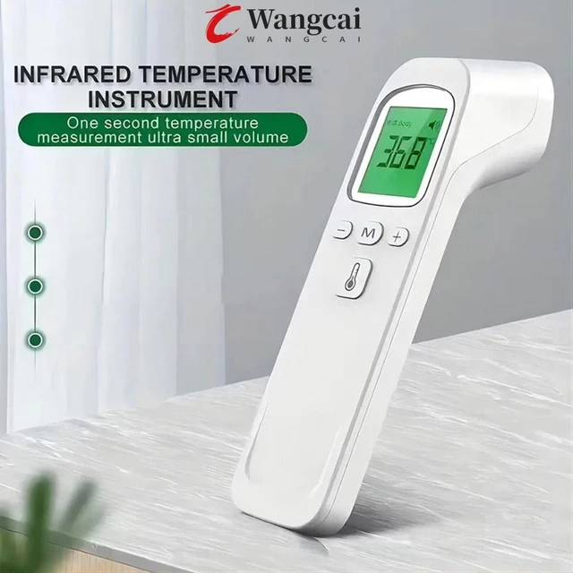 Nhiệt kế hồng ngoại kỹ thuật số WANCGAI, Máy đo nhiệt độ không tiếp xúc di động, Đồ dùng gia đình Đa chức năng Dễ sử dụng Màn hình hiển thị LCD Máy đo nhiệt kế cầm tay cho bé