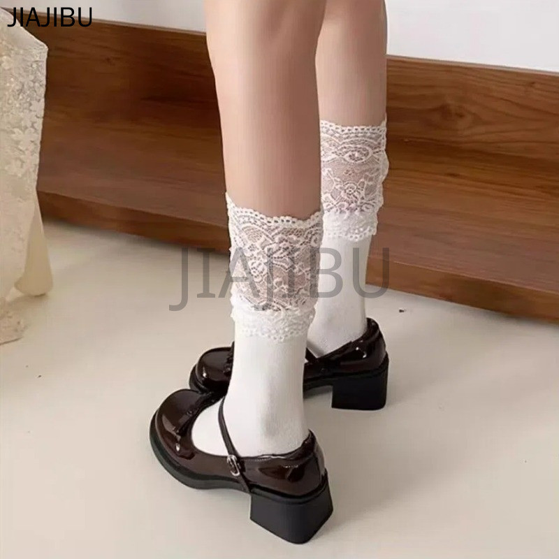 Size 34-42 Giày Nữ Size Lớn Giày Lolita Mũi Tròn Gót Dày Chống Trượt Phong Cách Sinh Viên Anh Giày Đi Học Màu Đen Korean Fashion Casual Cosplay Doll Shoes Japanese JK Platform Mary Jane Shoes Giày Da Bóng Cổ Điển Kiểu Pháp Giày Khiêu Vũ Bow Giày Mũi To