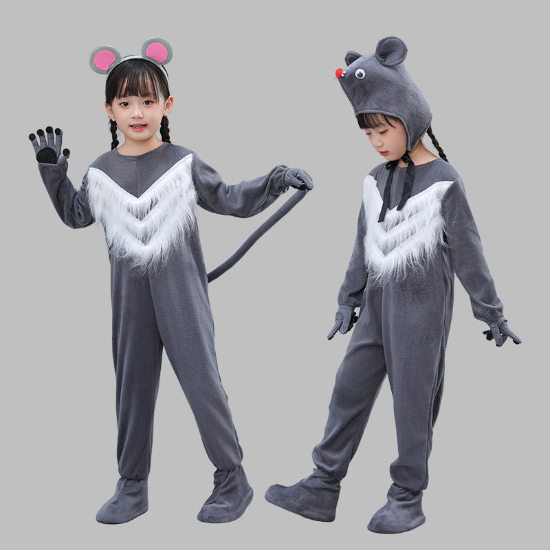 💕Chỗ💕Quần Áo Trẻ Em Động Vật Múa 3 Đến 14 Tuổi Chuột Trang Phục Quần Áo Cho Bé Gái Trới Lạ Halloween
