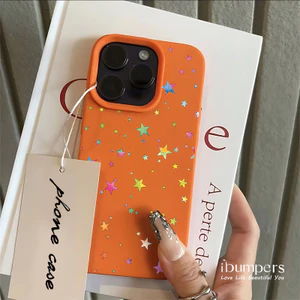 ibumpers Ốp Điện Thoại iPhone Họa Tiết Ngôi Sao Nhiều Màu Sắc Tuyệt Đẹp Cho IPhone 16 15 14 12 13 11 Pro Max IP 7 8 Plus X XS XR Ốp Lưng Mỏng Silicon Mềm Da Họa Tiết