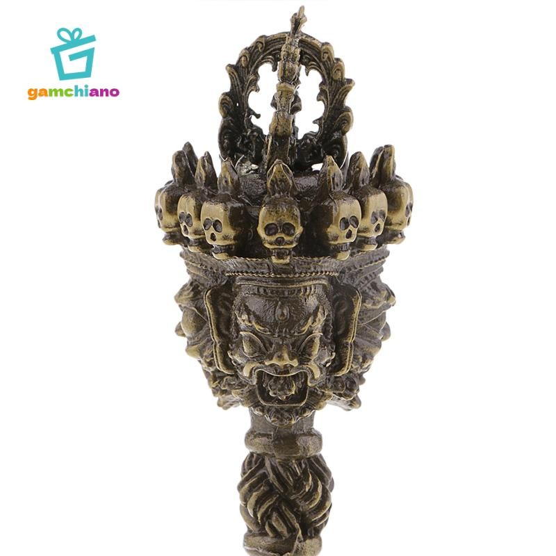 Tây Tạng Dorje Vajra Pestle Brass Pestle Thủ công Phật giáo cho nghi lễ Sadhana