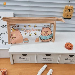 Hộp đựng bút chì văn phòng phẩm dễ thương Girly có in Capybara Hộp đựng bút chì sáng tạo Thích hợp cho bé gái Học sinh Quà tặng