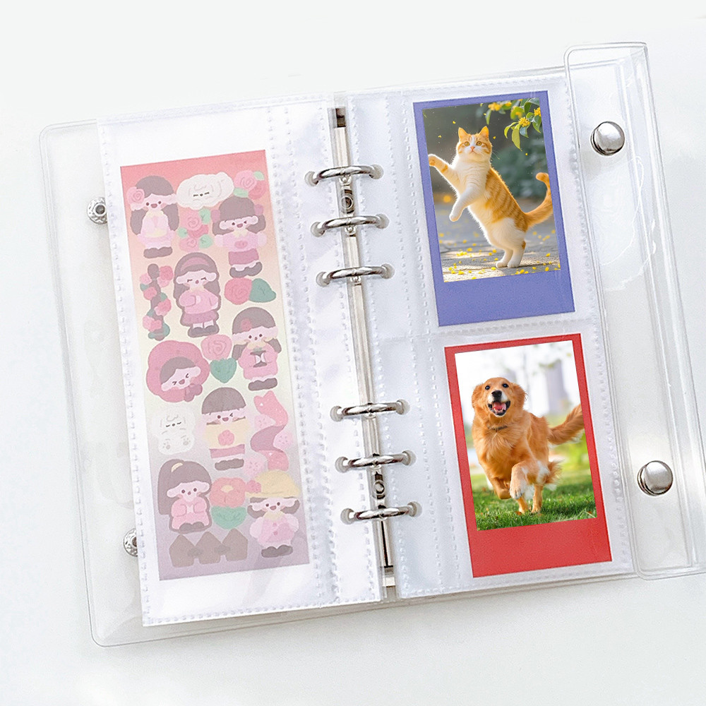 Thu thập sách và thẻ lá rời cực kỳ hẹp A6 DIY Đa chức năng PVC DIY INS