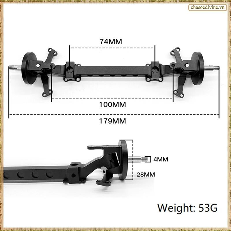 [K O G X] Dành cho xe tải mô hình xe kéo màu đen 1 / 14 với trục trước không được cấp nguồn Caster mô phỏng trục