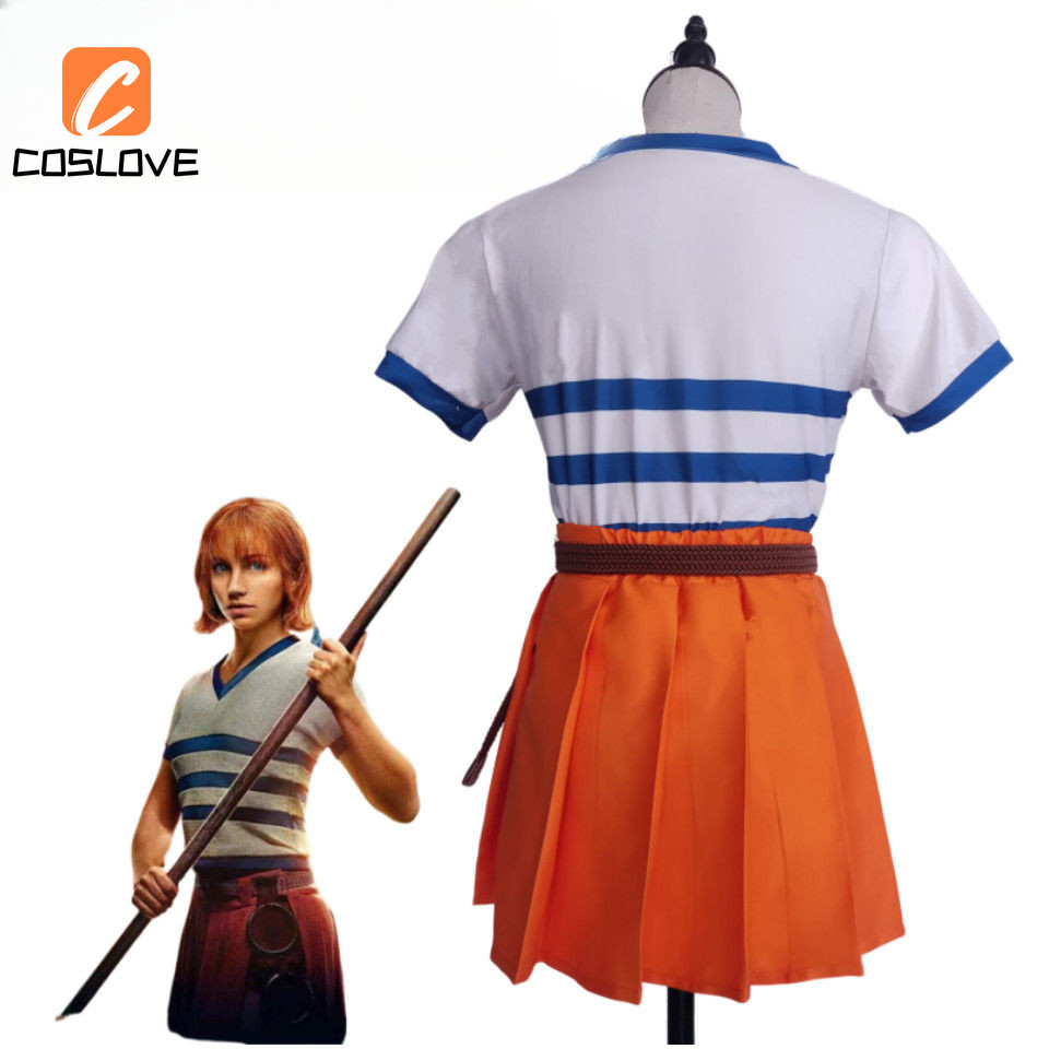 Phiên Bản Trực Tiếp ONE PIECE Nami Cosplay Quần Áo Trọn Bộ Trang Phục Trang Phục Cho Người Phụ Nữ Đầm Mùa Hè Hàng Ngày Cosplay Váy
