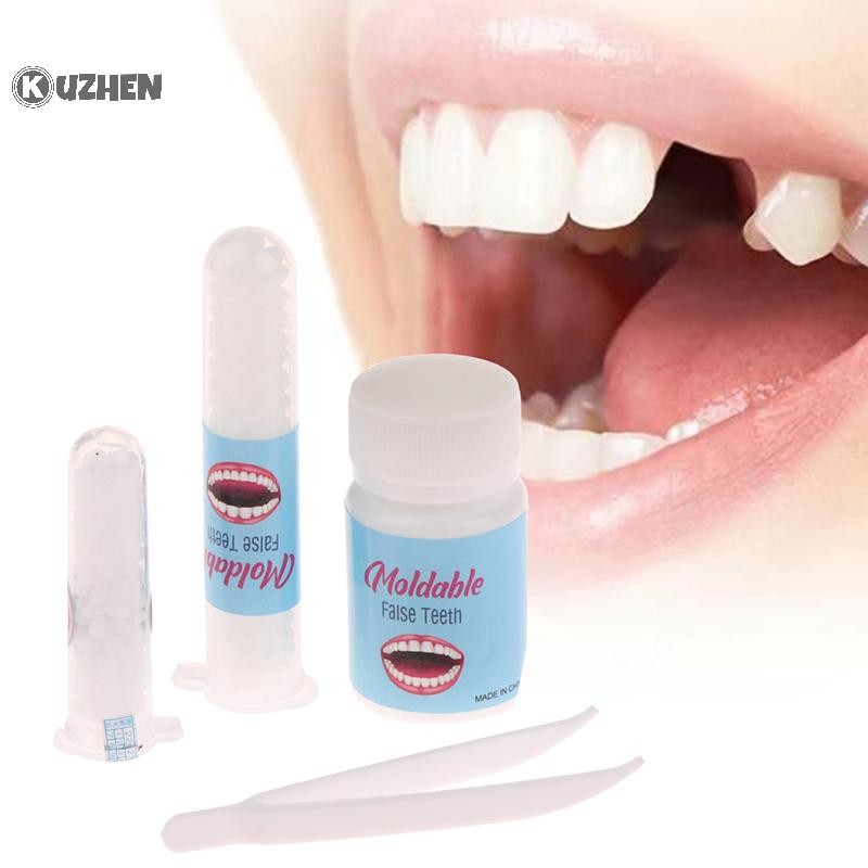 KUZHEN Bộ dụng cụ răng tạm thời 10g/15g/20g: keo dán, làm trắng, che khoảng cách, dụng cụ làm đẹp HOT
