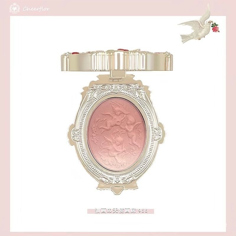 CHEERFLOR Phấn má hồng gradient, phấn má hồng màu đỏ phồng IYGY