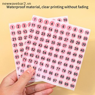 [Mới] 1 Tờ 1-100 Nhãn Dán Số Cho Sơn Móng Tay Màu Gel Đánh Dấu Đánh Dấu Đánh Số Nhãn Kỹ Thuật Số Dụng Cụ Làm Móng Tay.