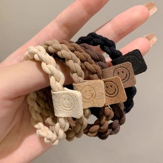 Giá Trị Cao Người Lớn Mặt Cười Dây Buộc Tóc Phong Cách Dày Xoắn Bền Dây Cao Su Mũ Đội Đầu Nữ Bóng Ngọt Ngào Tóc Phụ Kiện Tóc 5.21 UYOB