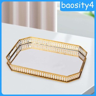 Dụng cụ trang điểm Khay trang trí Tay cầm rỗng Khay trang sức Khay phục vụ Vanity