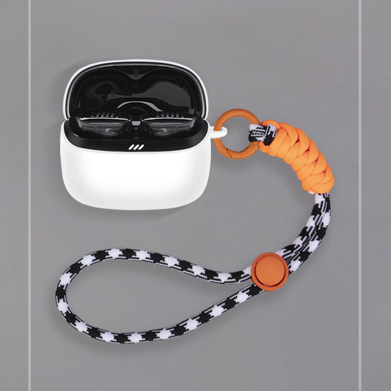 Dành Cho JBL TUNE BUDS 2 / Beam 2 / Flex 2 Ốp Lưng Tai Nghe Silicon Vỏ Bảo Vệ Tai Nghe Màu Trơn Tai Nghe Tay Mềm Bảo Vệ Chống Sốc Có Nhẫn