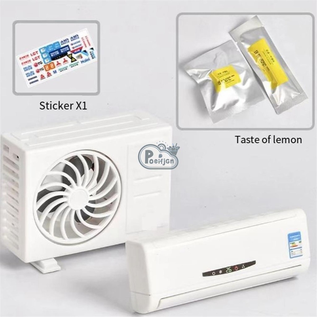 [Poeifjgn] Mô hình điều hòa Mini Hương liệu ô tô Cửa thoát khí Hương thơm Trang trí nội thất Nước hoa Đồ trang trí lâu trôi