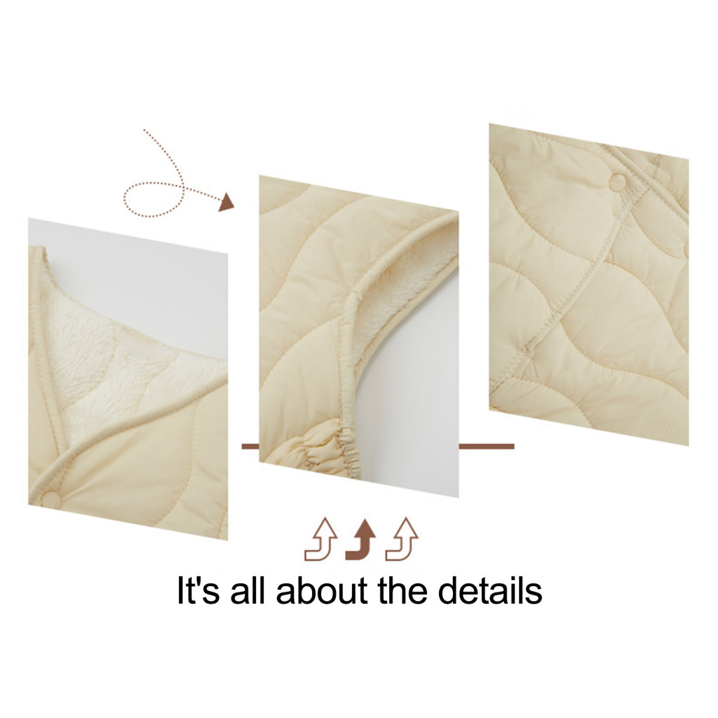 Xia| Áo Vest nữ một ngực màu trơn Áo Vest nữ thời trang Áo Vest có đệm nhẹ cho mùa thu đông Áo ghi lê không tay chống gió màu trơn Hoàn hảo cho hàng ngày