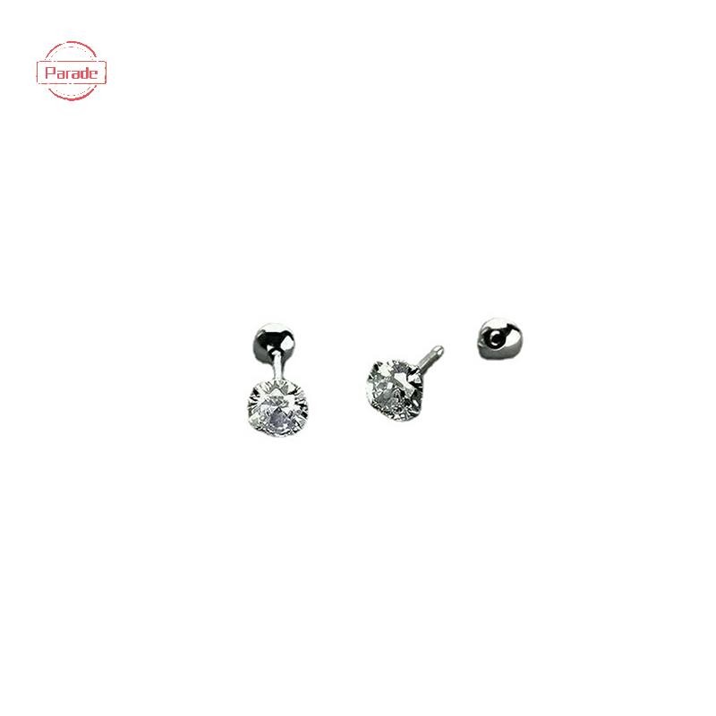 Diễu Hành 1 Cặp Bông Tai Zircon Cho Nữ Xương Tai Móng Tay Sụn Bông Tai Xoắn Ốc Bông Tai Trang Sức Cơ Thể Quà Tặng VN