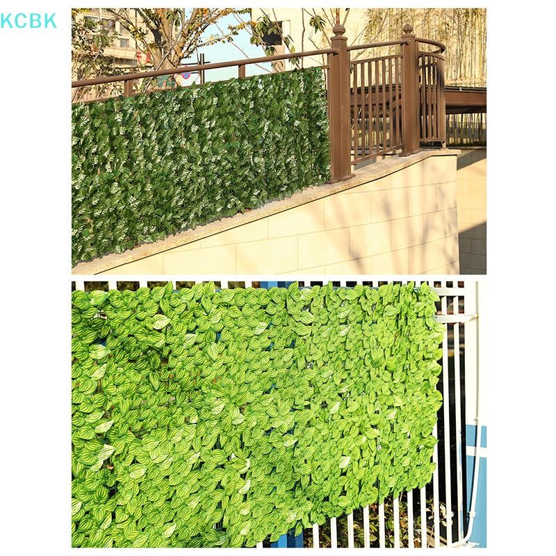 [Kc] Tấm hàng rào lá xanh nhân tạo Ivy Hedge Màn hình hàng rào bảo mật giả cho gia đình Trang trí ban công sân vườn ngoài trời 0,5X3m [BK]