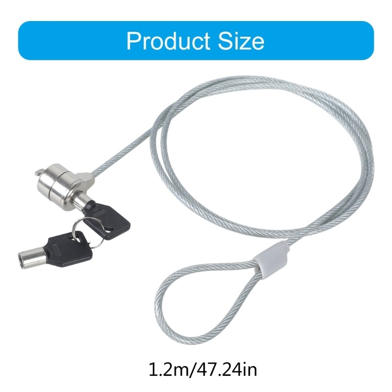 Ppy Notebook Laptop Khóa Máy Tính Dây Cáp An Ninh Có Cho KEY Notebook PC Laptop Chống Trộm Máy Tính Bảng Khóa