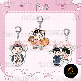 Móc khóa in hình DẠ KÝ ver THỎ CƯNG BL manhwa anime chibi mica trong acrylic dễ thương