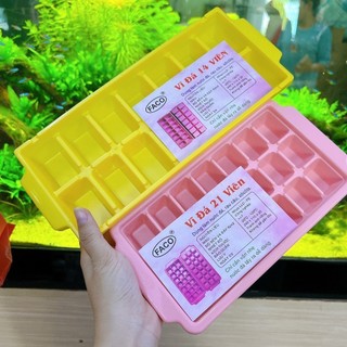 5 Khay Đá FACO 21 Viên, Khay Đựng Đá Tủ Lạnh, Làm Đá Thạch khay làm đá viên