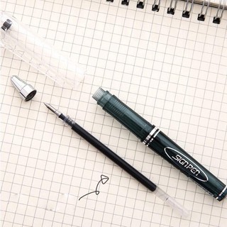 [ BÁN 5 CÂY ] Bút gel lùn M&G GP0097 xanh đỏ đen.