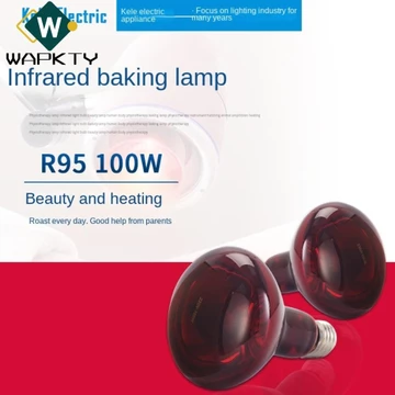 1 Bóng đèn trị liệu sưởi hồng ngoại, Bóng đèn vật lý trị liệu IR R95 / R80, Mặt sau 2023 100W Đèn vật lý trị liệu có thể điều chỉnh Chăm sóc cơ thể