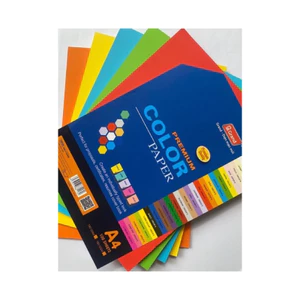 Giấy màu A4 PGrand 80gsm: 1 xấp 100 tờ