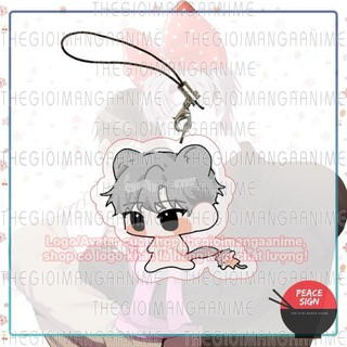 Móc dây treo điện thoại PASSION in hình BL boylove anime chibi mica acrylic móc khóa xinh xắn