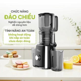 Máy ép chậm Hare HR SJ6388 công suất 300W 2 cốc chứa, ép kiệt 99% bảo hành 12 tháng