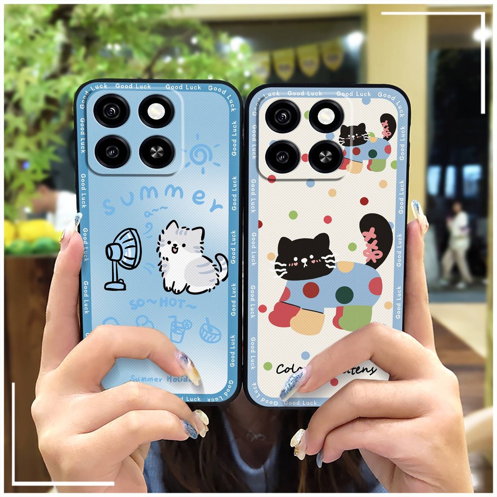Ốp lưng ZTE Blade A35/A55 hoạt hình Graffiti, chống va đập, bảo vệ điện thoại, mềm, chống bụi/nước
