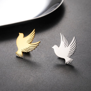 SKYRIM Thép không gỉ Vàng Dove of Peace Trâm 25x21MM Pin Trang Sức Phù Hợp Với Phụ Kiện Bán Buôn Hàng