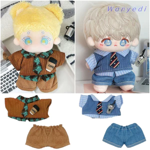 Quần Áo Búp Bê WANYEDI, Đồng Phục Học Sinh Búp Bê Nâu Xanh 10cm, Sáng Tạo Chụp Ảnh Chống Đỡ Nhà Chơi Cosplay Áo Búp Bê Quần Phù Hợp Với Đồ Chơi