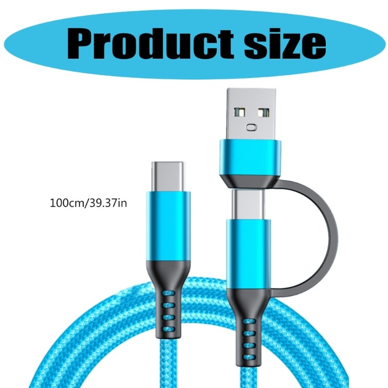 Camp Cáp sạc USB sang Type C đa năng 60W Dây sạc siêu nhanh