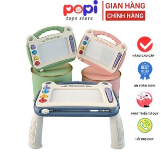 Bảng Tập Vẽ Gạt Xóa Thông Minh Cao Cấp Có Chân Bàn Đồ Chơi Giáo Dục Phát Triển Tư Duy Sáng Tạo, Tiện Lợi Cho Bé Học Tập-