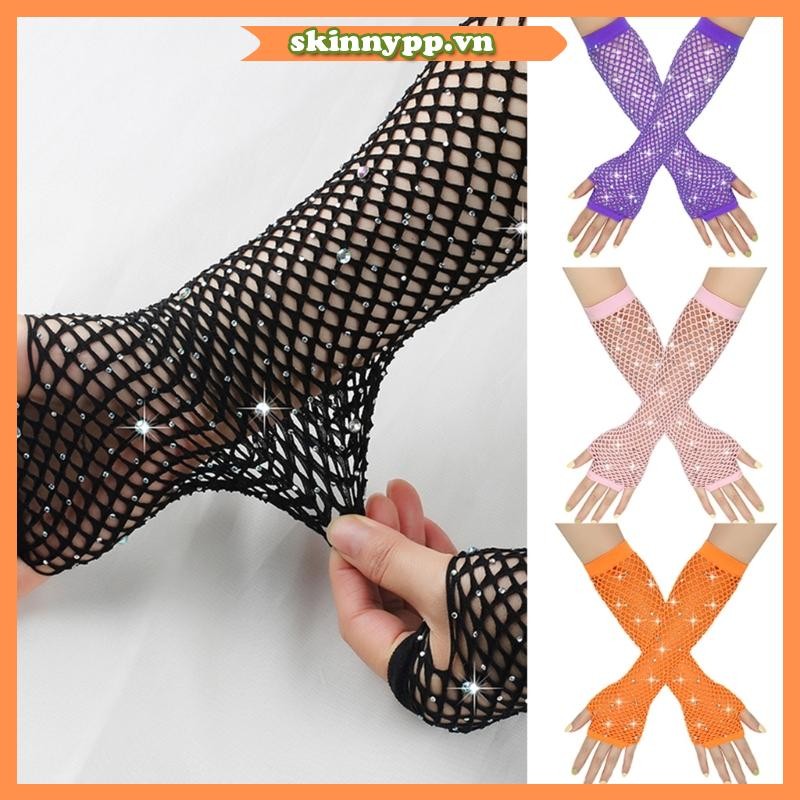 Da Punk Găng Tay Cổ Tay Hộp Đêm Rỗng Fishnet Cho Disco Dancing Livehouse